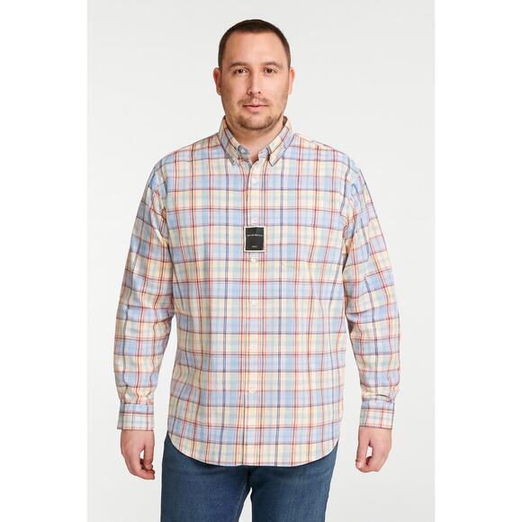 Club Room Men's Classic Fit Button-Down Shirt XXL Multi-Color Plaid NWT - Picture 1 of 6